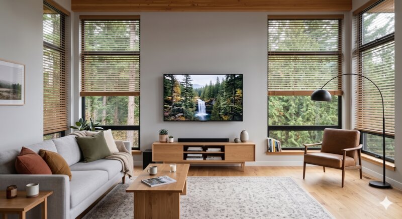 Professional TV mounting in a Seattle living room