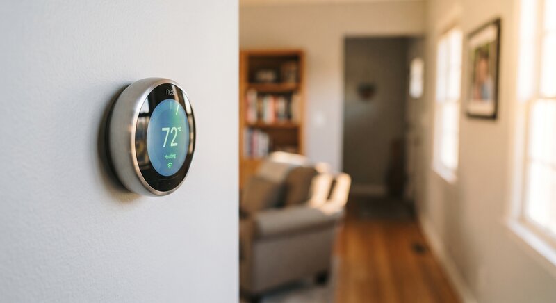Smart thermostat installation in Seattle home